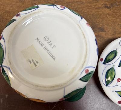 Sale Photo Thumbnail #311: There are chips on the edges of serving bowl, see photos. Otherwise in good used condition.