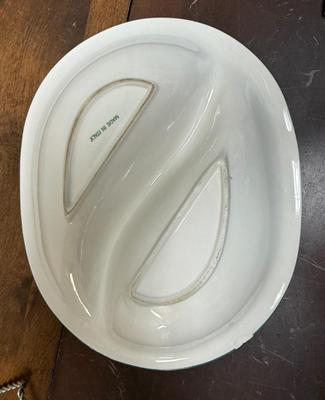 Sale Photo Thumbnail #305: There are chips on the edges of serving bowl, see photos. Otherwise in good used condition.