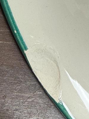 Sale Photo Thumbnail #306: There are chips on the edges of serving bowl, see photos. Otherwise in good used condition.