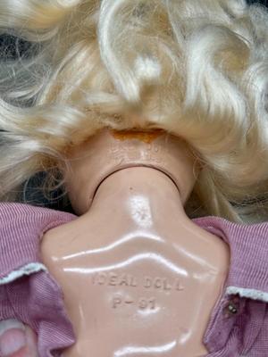 Ideal "TONI" Doll 15" Hard Plastic P-91 Blonde Vintage 1950s