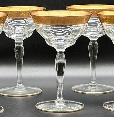 Tiffin-Franciscan Rambler Rose - Set of 9 - Champagne/Tall Sherbet