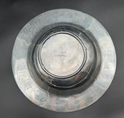 Pewter Center Bowl with Fruit Motif