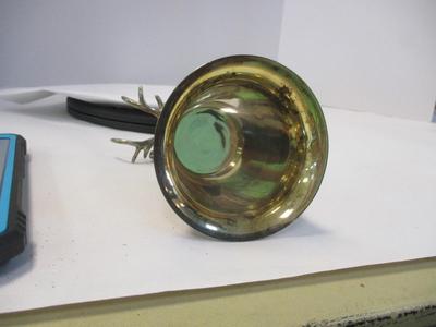 Vintage Brass Deer Elk Stag Head Stirrup Cup
