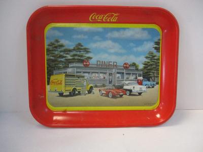 Coca Cola Coke Vintage 1994 Diner Tray Sign of Good Taste Artist Pamela Renfroe