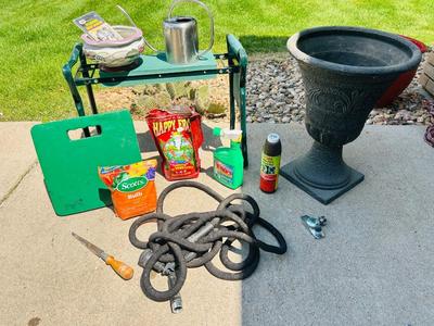 GARDEN HOSES, PLANTER, SPRINKLER YARD CHEMICALS AND MORE!