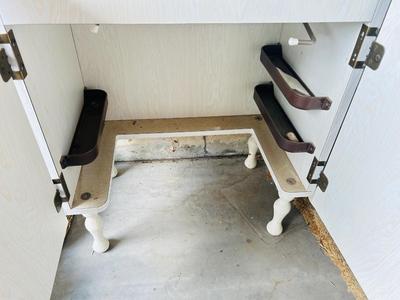 VINTAGE SEWING MACHINE CABINET ( No Machine)