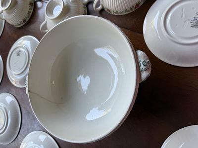 Sale Photo Thumbnail #180: Soup terrain. This matches the other set of China. In the next pictures. this is in good condition.