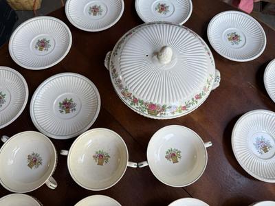 Sale Photo Thumbnail #179: Soup terrain. This matches the other set of China. In the next pictures. this is in good condition.