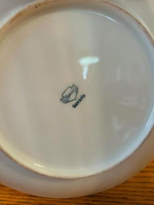 CUTE LITTLE PIGGY BANK, BARVARIA PLATE AND MCCOY DISH