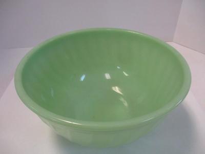 Vintage Jadeite Swirl Fire King Mixing Bowl