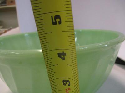 Vintage Jadeite Swirl Fire King Mixing Bowl