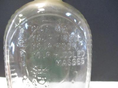Vintage Apple Cider Vinegar Jar Bottle & Statue Of Liberty Poem Antique Bottle With Quote From The Renowned Emma Lazarus Poem Which...