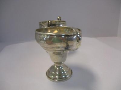 Preisner Sterling Silver Antique Weighted Creamer & Sugar Bowl