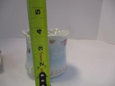 Andrea By Sadek Porcelain Mustache Teacup Mug & Trinket DIsh