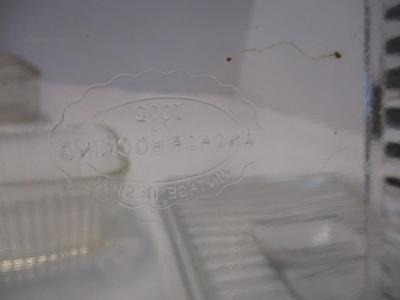 Vintage Federal Glass Refrigerator Covered Dish Embossed Vegetable & Square Dish Ribbed 1932 Anchor Hocking Vintage Design