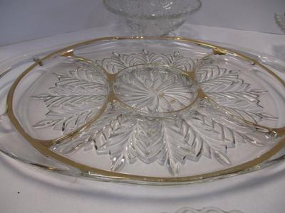 Antique Crystal/Pressed Serving Dishes (See Description)