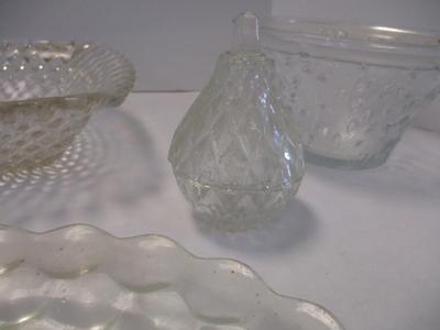 Antique Crystal/Pressed Serving Dishes (See Description)