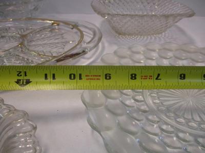 Antique Crystal/Pressed Serving Dishes (See Description)