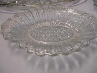 Antique Crystal/Pressed Serving Dishes (See Description)