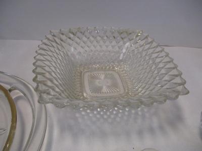 Antique Crystal/Pressed Serving Dishes (See Description)