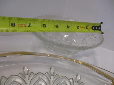 Antique Crystal/Pressed Serving Dishes (See Description)