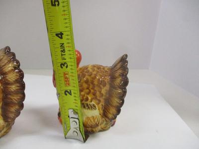 Bella Casa By Ganz Ceramic Turkey Salt & Pepper Shakers Set Hand Painted