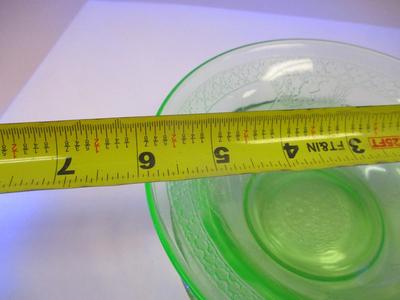 Vintage Uranium Glass Bowl & Plate
