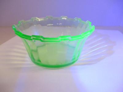 Uranium Glass Centerpiece