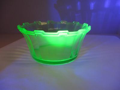 Uranium Glass Centerpiece