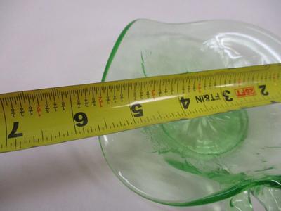 Vaseline Uranium Glass Candy Dish