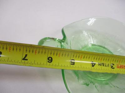 Vaseline Uranium Glass Candy Dish