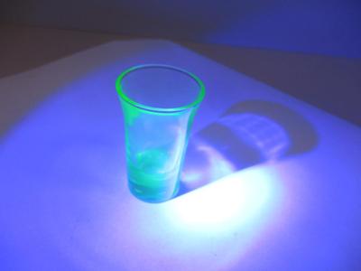 1930's Vintage Art Deco Shot Glass Uranium