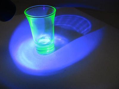 1930's Vintage Art Deco Shot Glass Uranium