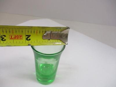 1930's Vintage Art Deco Shot Glass Uranium