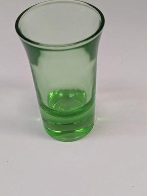 1930's Vintage Art Deco Shot Glass Uranium