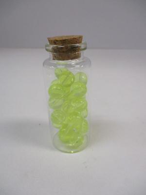 Uranium Yellow Polished Glass Round Beads Choice 3