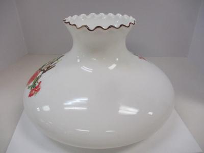 Hand Painted Birds & Flowers Lamp Shade