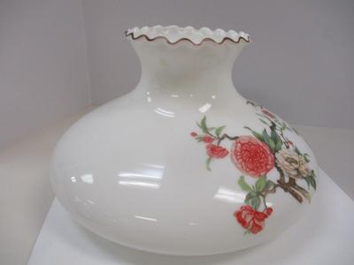 Hand Painted Birds & Flowers Lamp Shade