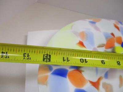 Murano Style Splatter Confetti Art Glass Bowl