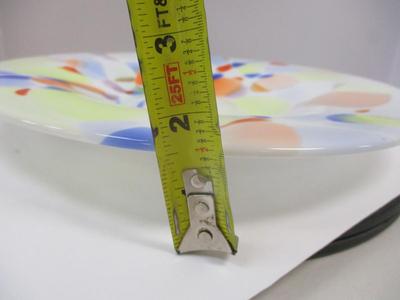 Murano Style Splatter Confetti Art Glass Bowl