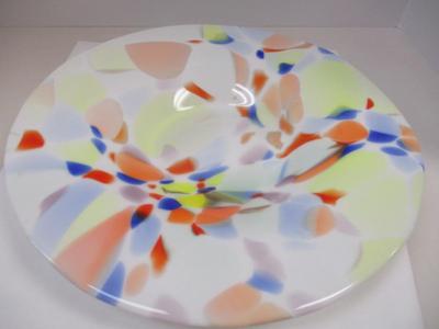 Murano Style Splatter Confetti Art Glass Bowl