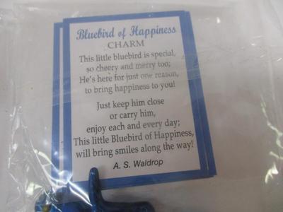 Ganz Bluebird of Happiness Charm Figurine w/Poem Card Choice 1