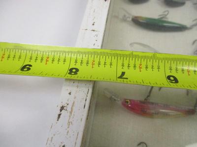 Fishing Lures Mounted In Shadow Box