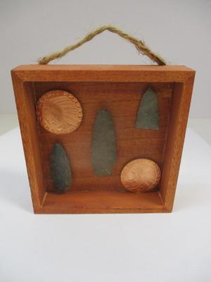 Native American Arrowheads & 1911 Indian Head & Eagle Golden State Mint 1oz .999 Fine Copper Bullion Round w/ Display Box