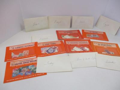 Vintage Foreign Stamps Some Stamps Have A Post Mark