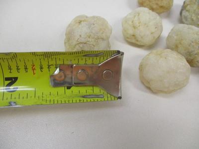 Small Geode Agate Raw Crystal Mineral Natural White Stone Specimens #1
