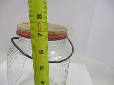 Vintage Morrell Pride Glass Food Jar General Store Decor Farmhouse Decor