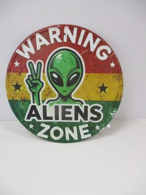 Retro Metal Tin Sign Approx 7 3/4"