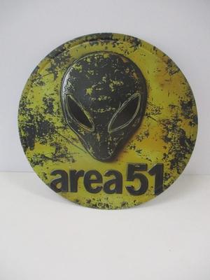 Retro Metal Tin Sign Approx 7 3/4"
