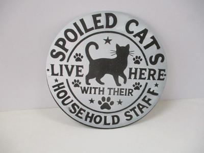 Retro Metal Tin Sign Approx 7 3/4"